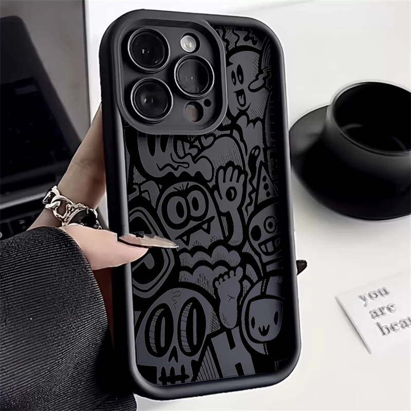 Phone Cases Mous - Custodia per telefono con graffiti neri
